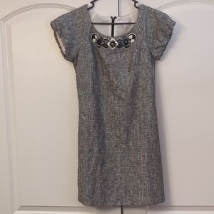 Rebecca Taylor Tweed Rhinestone Dress